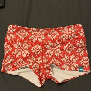 Ugly Christmas Sweater shorts. I am becoming